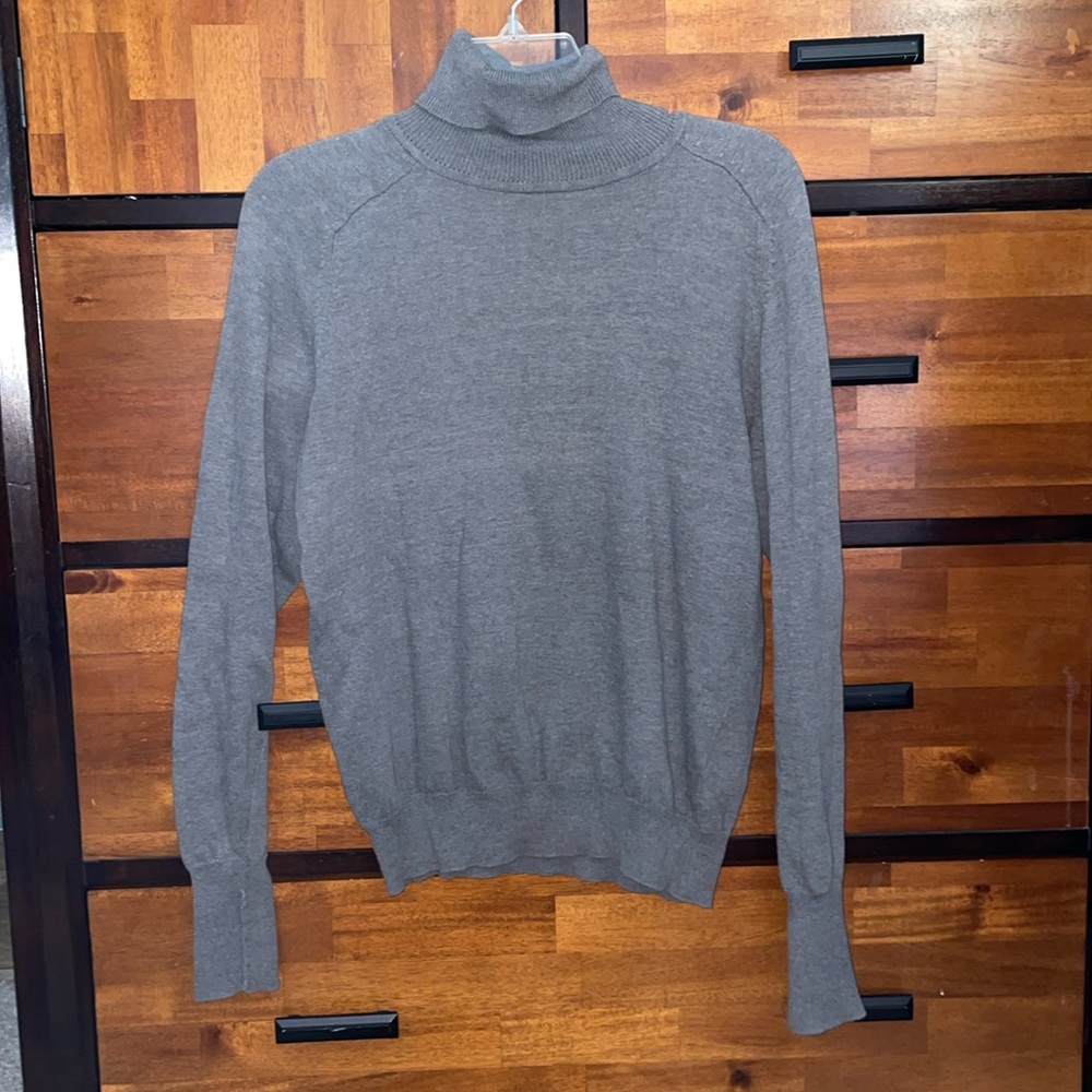 Grey turtle neck sweater